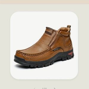 Ortho Fanista Brown Leather Ankle Boots